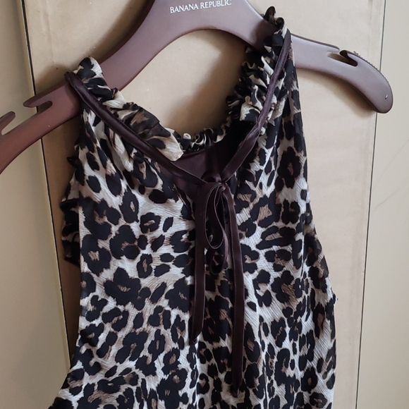 BCX Juniors animal print sleeveless ruffled top - Picture 3 of 6